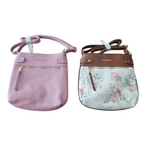 Fiorelli Floral Pink Lila Crossbody Casual Handbags
